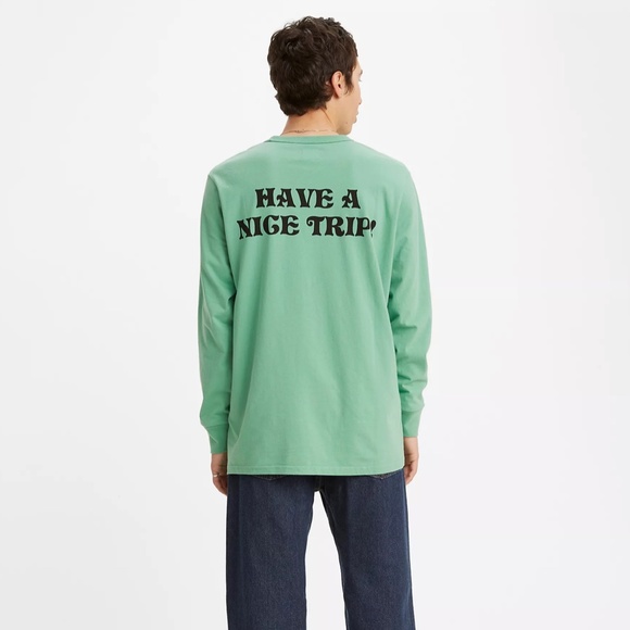 Levi’s Mens LONG SLEEVE SKATE GRAPHIC TEE SHIRT Size Large - Picture 3 of 6